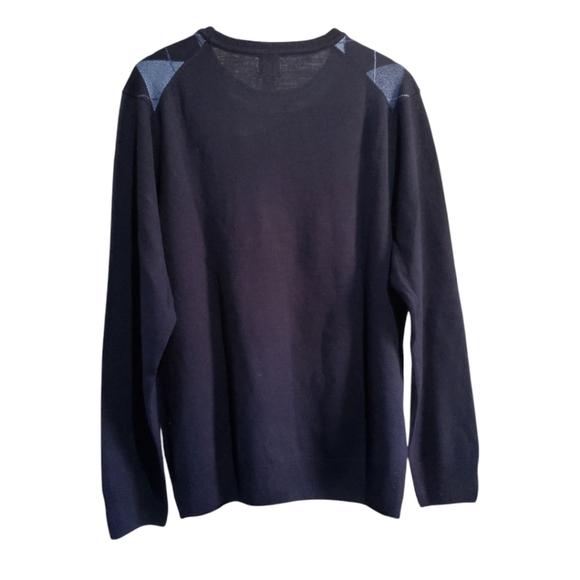 Dockers Classic Blue Men's Sweater Plaid Pattern size Large - Picture 2 of 5